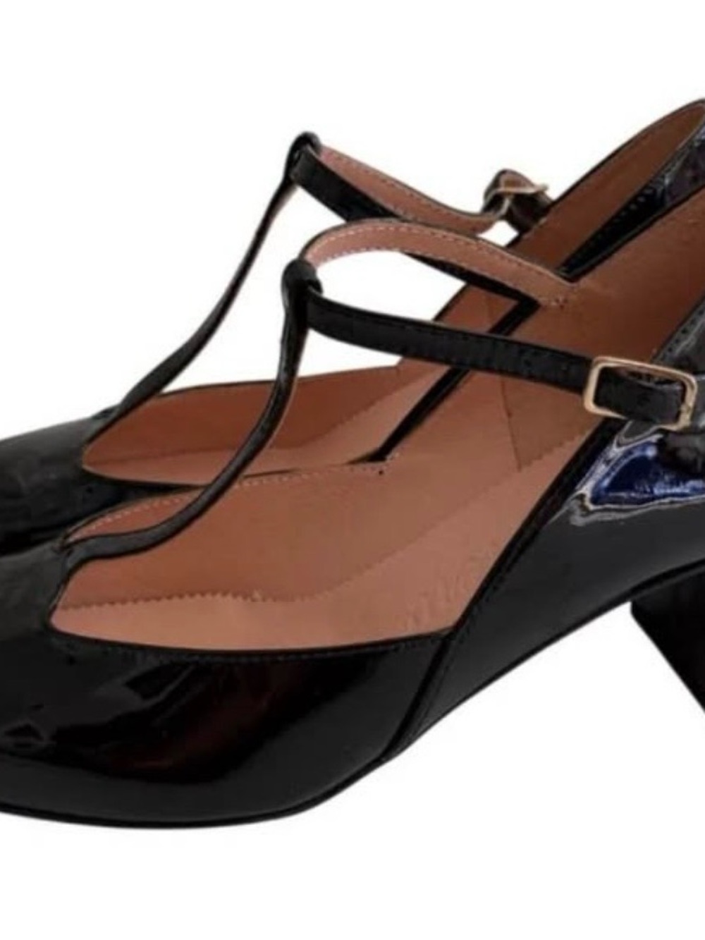 J. Crew Millie Black T-Strap Pump Size 7 - Picture 9 of 10